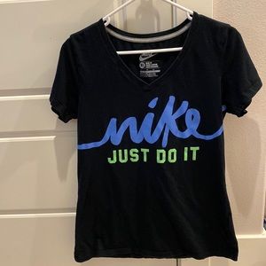 Nike womens v neck athletic shirt